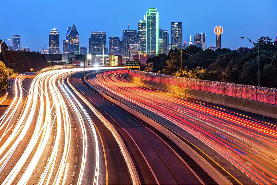 Downtown Dallas Texas City Skyline at Dawn Photograph by Gregory Ballos