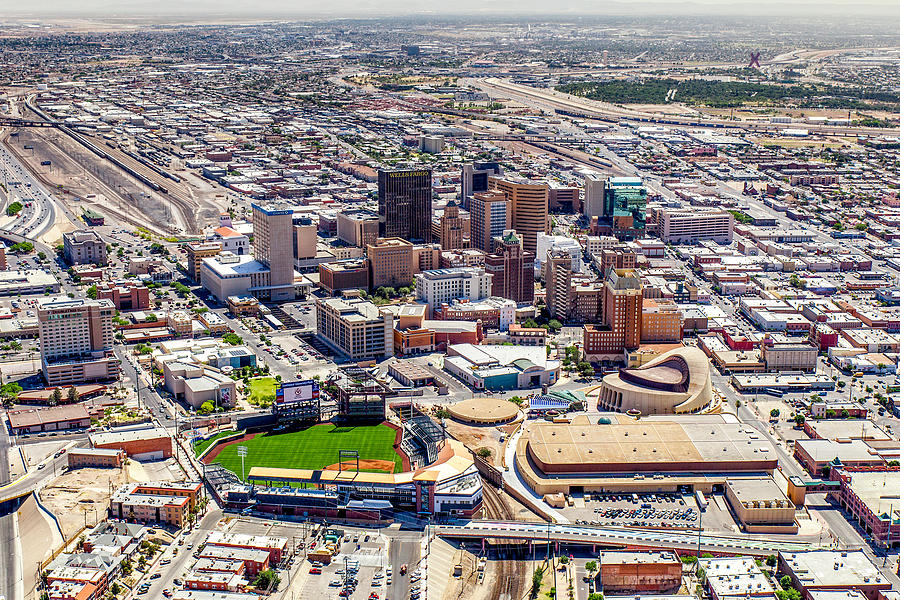 Downtown El Paso Photograph by SR Green