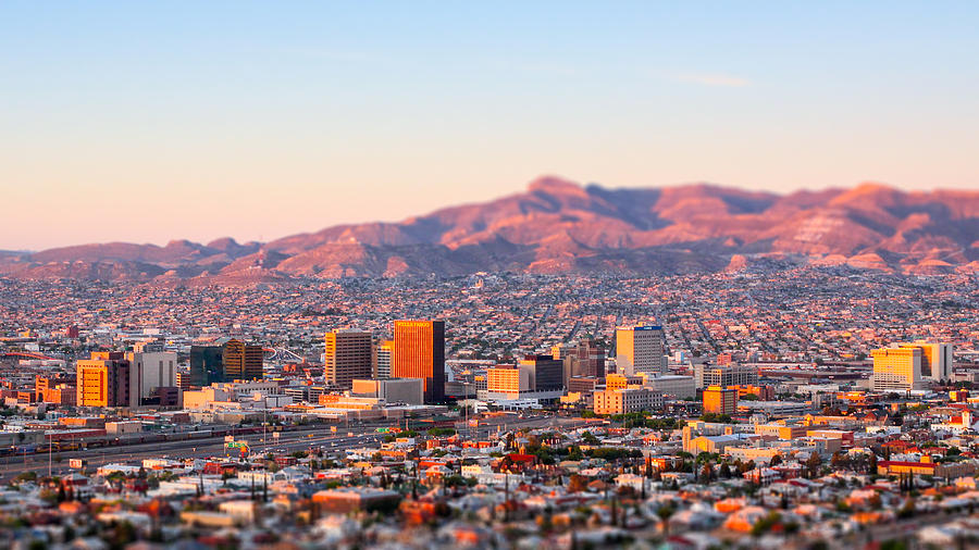 Downtown El Paso Sunrise Photograph by SR Green