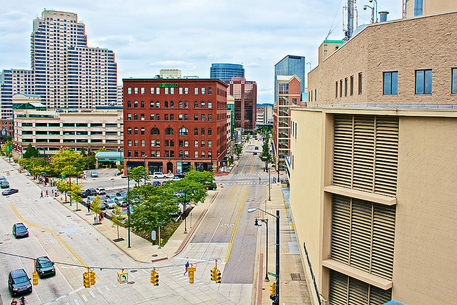 Downtown Grand Rapids on Sunday Morning -Michigan Photograph by Ruth Hager