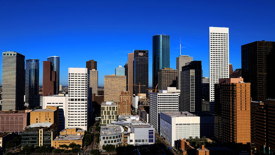 Downtown Houston Photograph by Judy Vincent