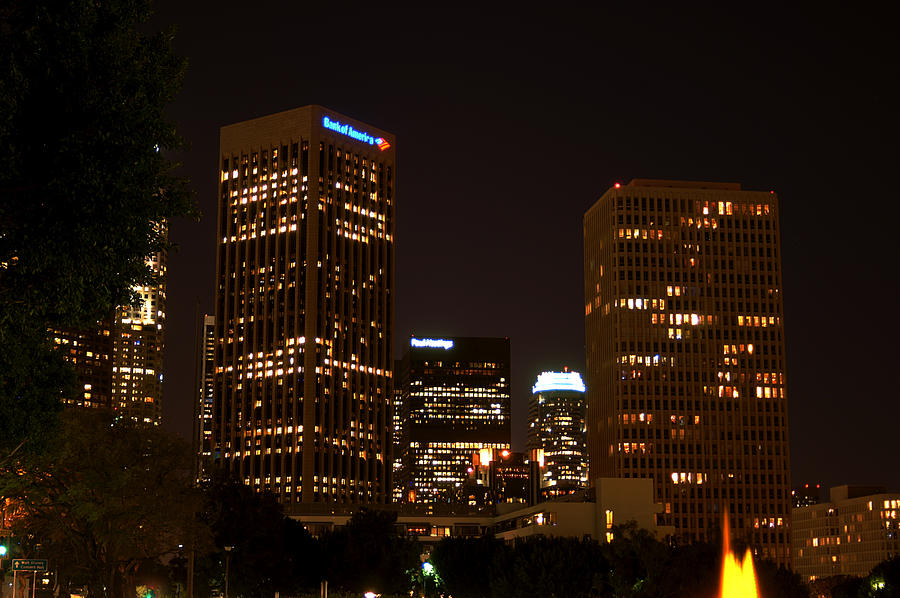 Los Angeles Photograph - Downtown L.A. in HDR by Clayton Bruster