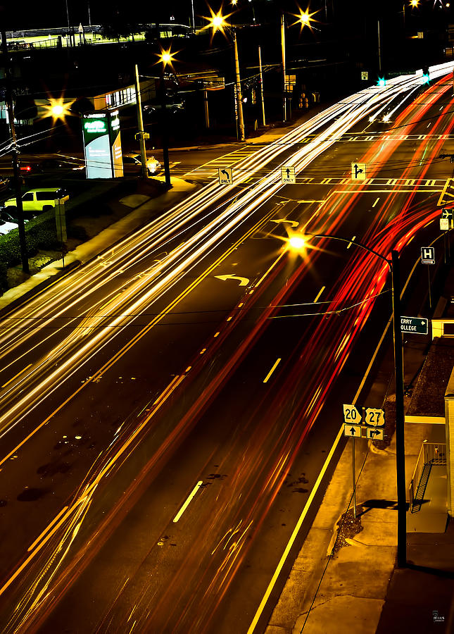 Downtown Lights Photograph by Jason Blalock