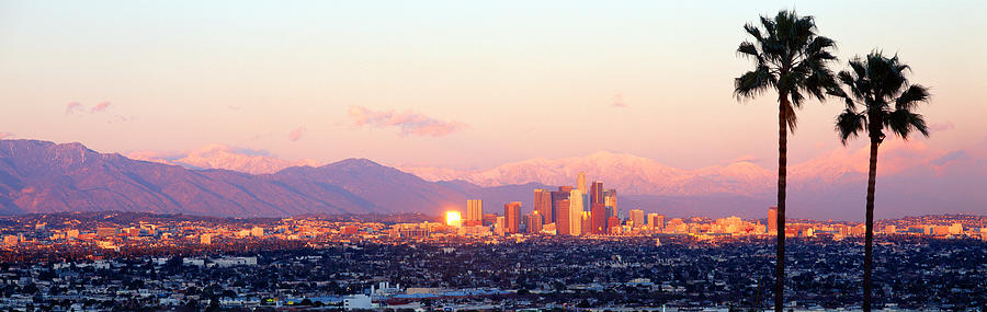 Downtown Los Angeles, Sunset, California Photograph by Panoramic Images