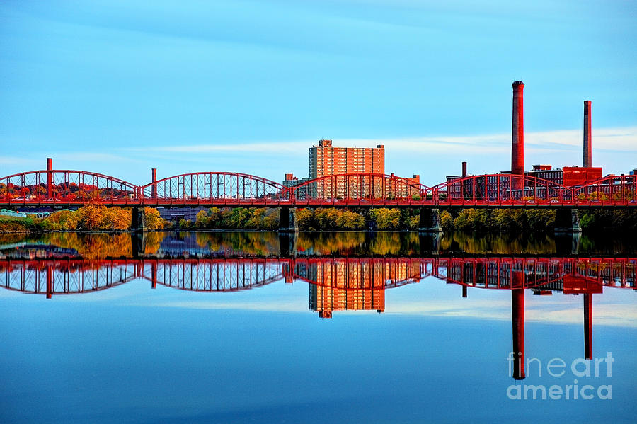 Downtown Lowell Massachusetts Reflection Photograph by Denis Tangney Jr ...