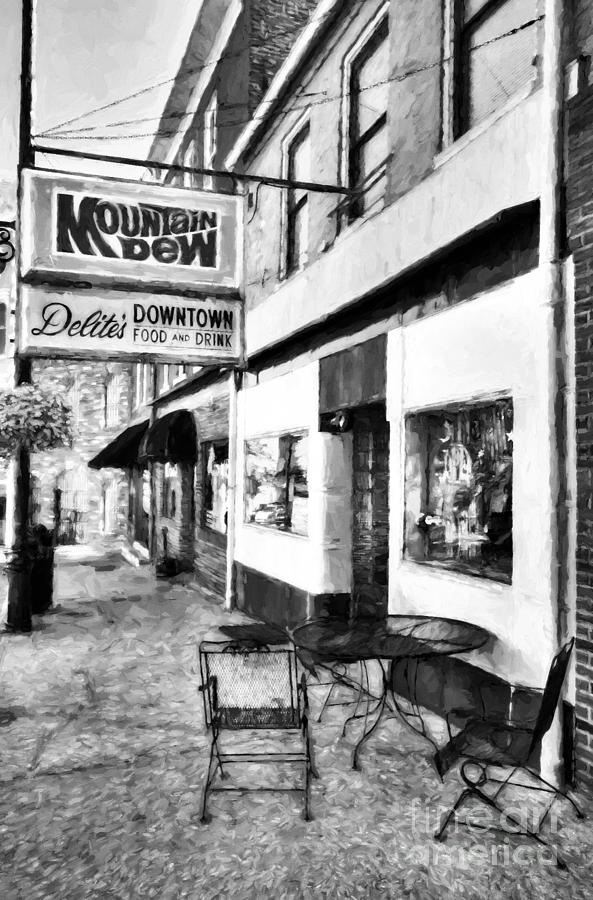 Downtown Maysville Kentucky # 3 Black and White Photograph by Mel Steinhauer