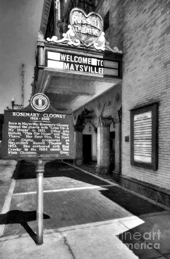 Downtown Maysville Kentucky Black and White Photograph by Mel Steinhauer