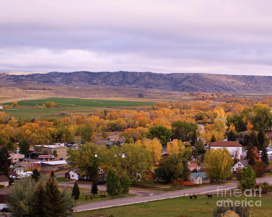 Downtown Meeteetse Valley Fall Photograph by Tracie Fernandez Fine