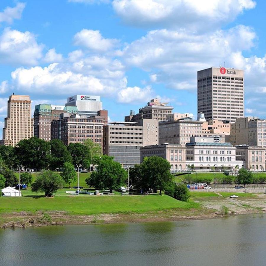 Spring Photograph - Downtown Memphis, Tennessee Viewed From by Connor Beekman Spring Photograph - Downtown Memphis, Tennessee Viewed From by Connor Beekman