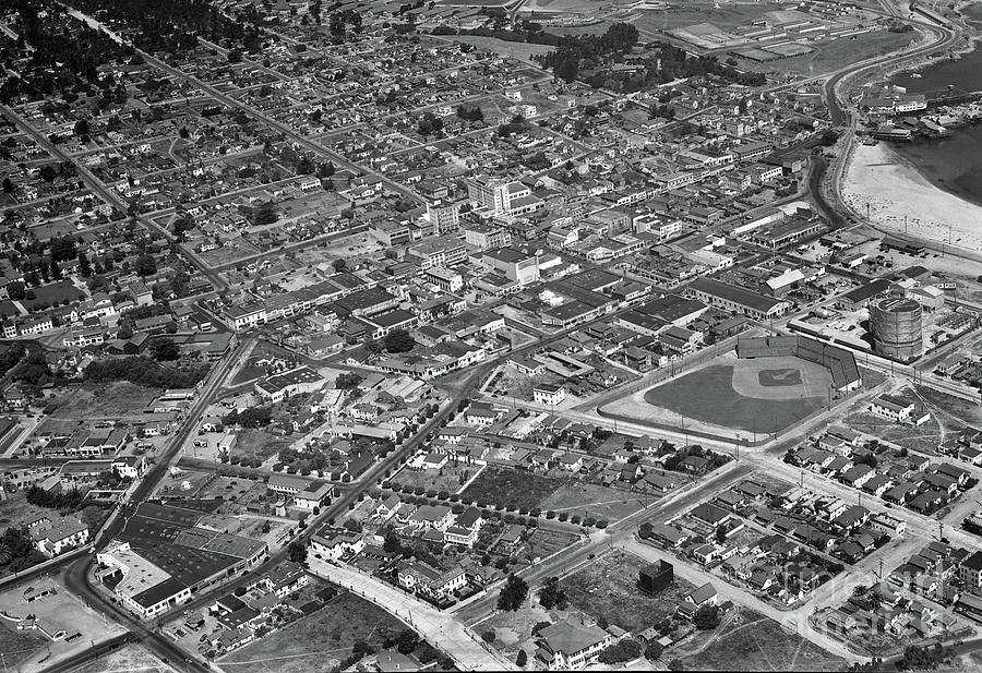Downtown Photograph - Downtown Monterey Ted McKay Photo March 1938 by Monterey County Historical Society