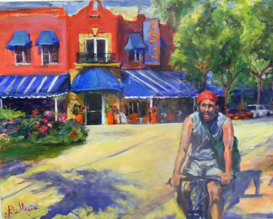 Downtown Morning Painting by Patricia Maguire