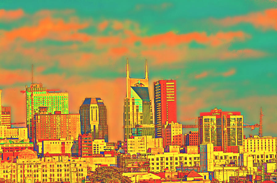 Downtown Nashville Photograph by Ally White