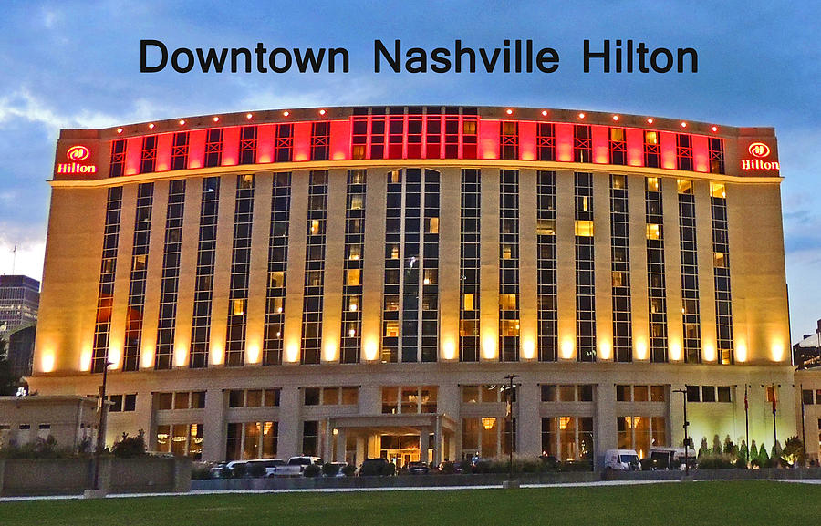 Nashville Photograph - Downtown Nashville Hilton 2 by Marian Bell