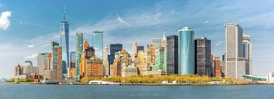 Downtown New York skyline Photograph by Mihai Andritoiu