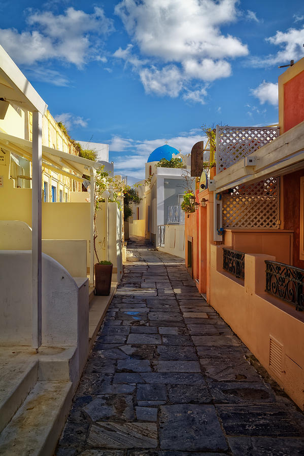 Downtown Oia Santorini Photograph by Adam Rainoff