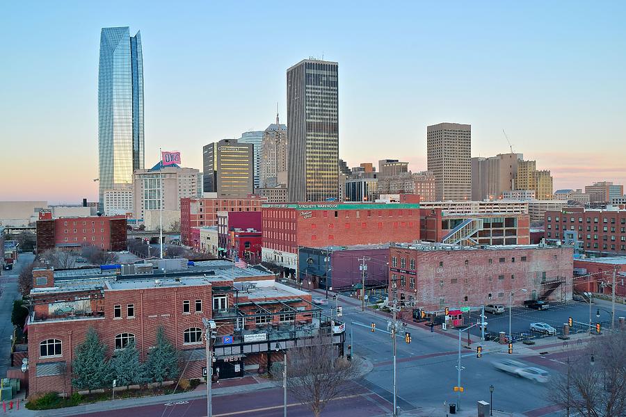 Downtown Oklahoma City  Photograph by Frozen in Time Fine Art Photography