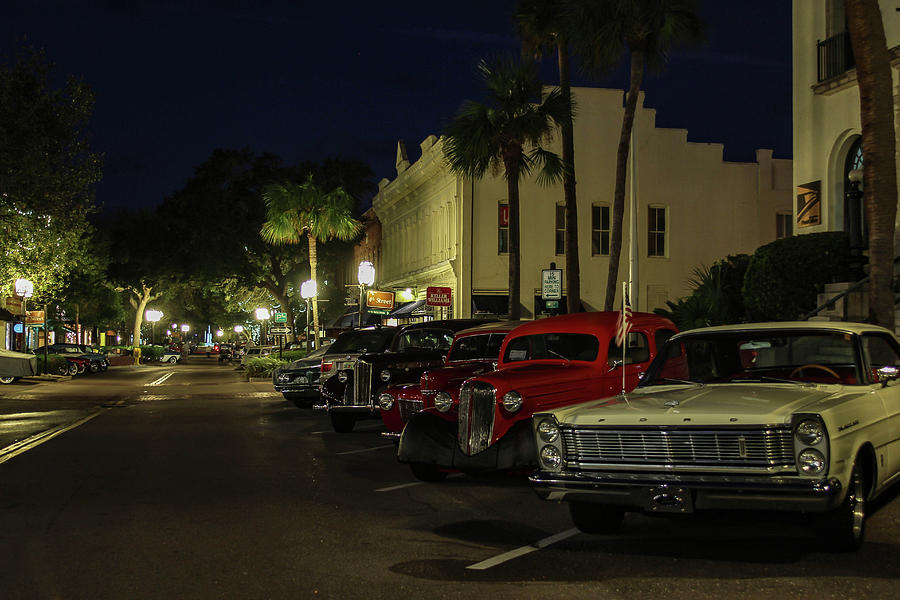 Downtown old cars Photograph by Timothy Cummiskey - Fine Art America