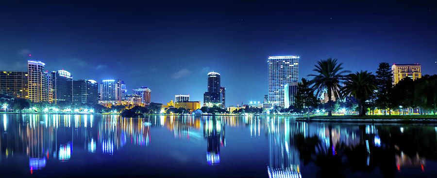 Downtown Orlando Panorama Photograph by Mark Andrew Thomas