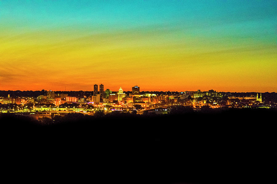 Downtown Peoria Sunset Photograph