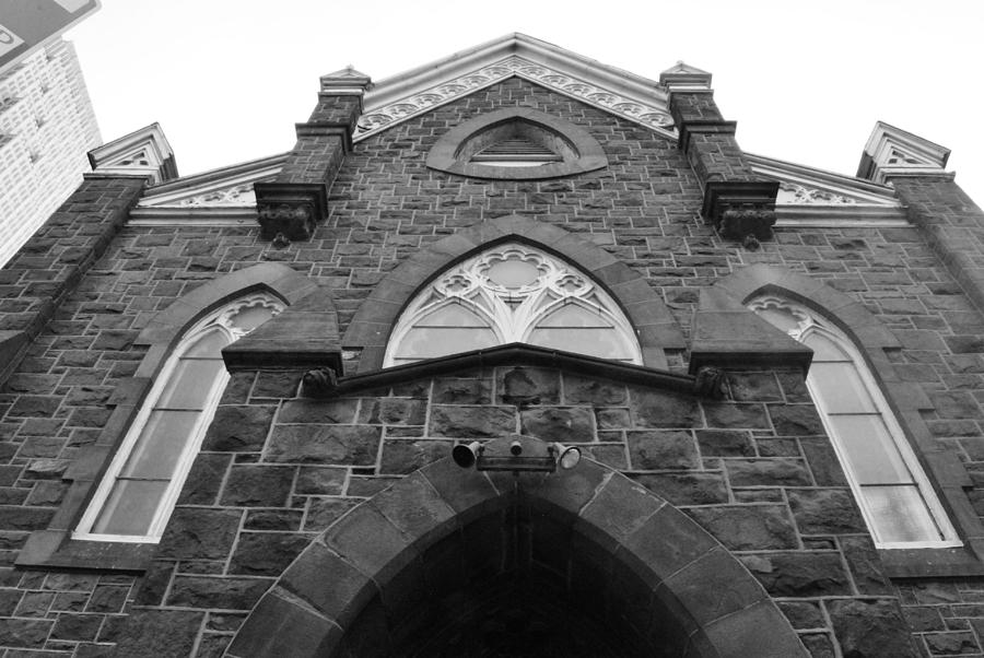 Philadelphia Photograph - Downtown Philadelphia Church Black and White by Matt Quest