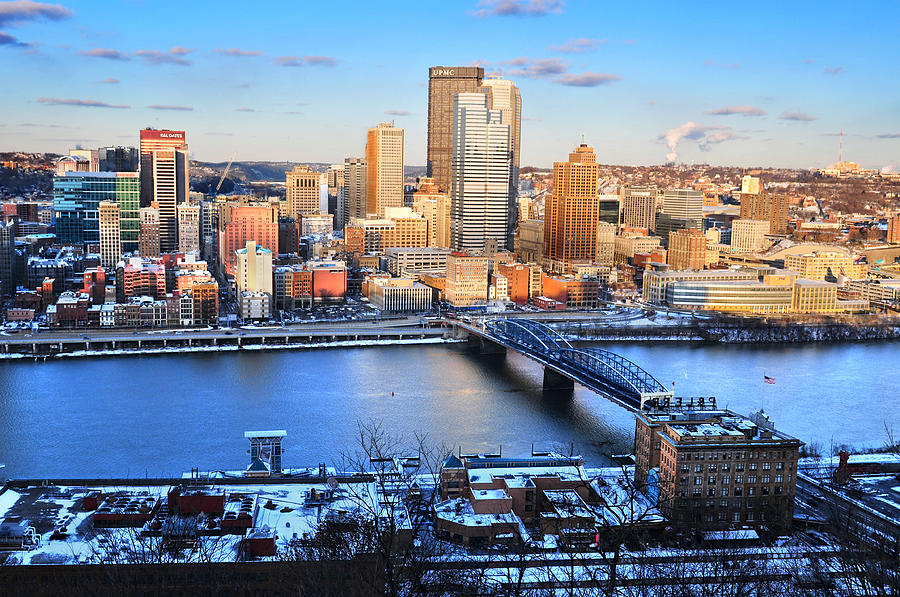 Downtown Pittsburgh Pennsylvania Photograph by Edwin Verin - Fine Art ...