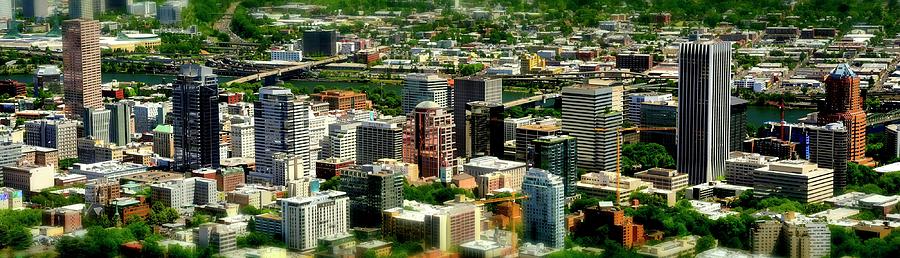Downtown Portland Photograph by Jerry Sodorff