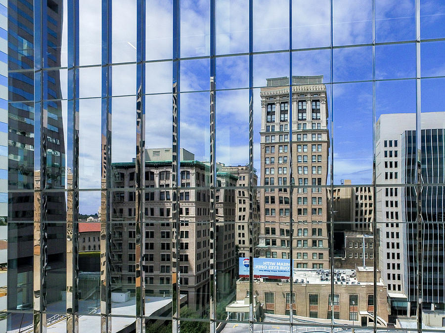 Downtown Reflection Photograph by Kriss Wilson