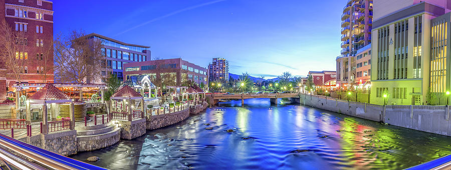 Downtown Reno Summer Twilight Photograph by Scott McGuire