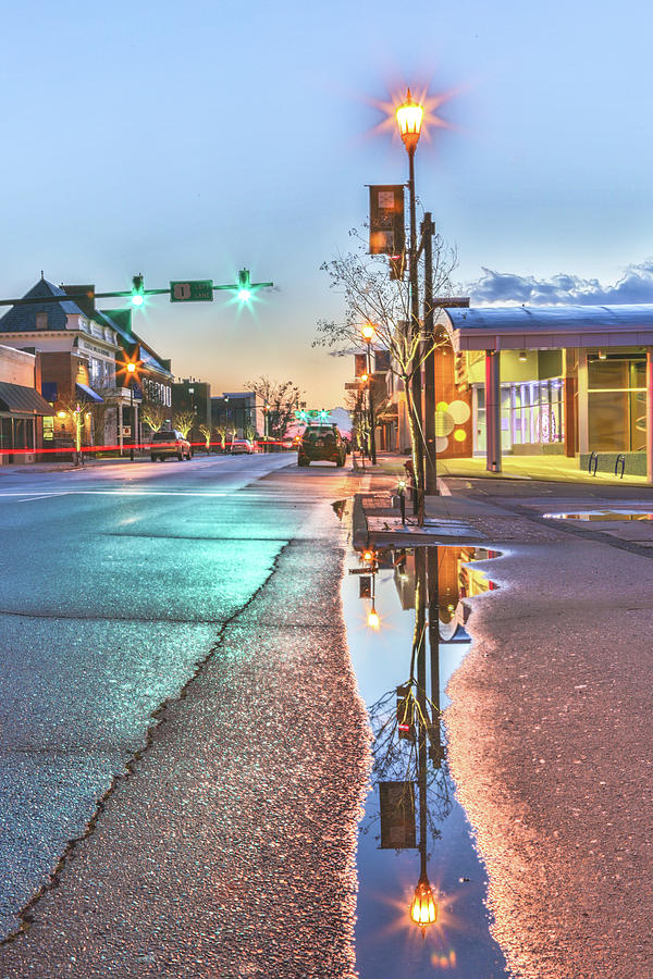 Downtown Rockingham Reflection Photograph by Jimmy McDonald