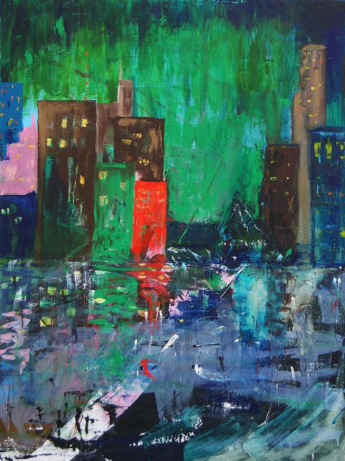 Downtown Painting by Sabrina Price - Pixels