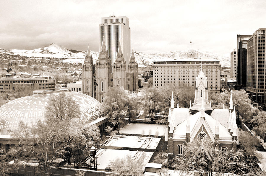Downtown Salt Lake City Photograph by Marilyn Hunt