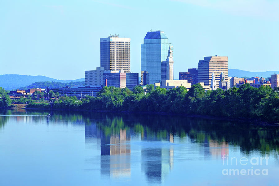 Downtown Springfield Massachusetts Skyline Photograph by Denis Tangney ...