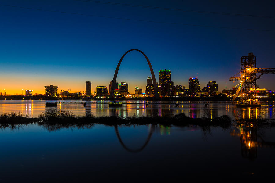 Downtown St. Louis and the Gateway Arch Photograph by Matthew Chapman Downtown St. Louis and the Gateway Arch Photograph by Matthew Chapman