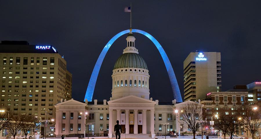 Downtown St Louis Skyline Photograph by Frozen in Time Fine Art Photography