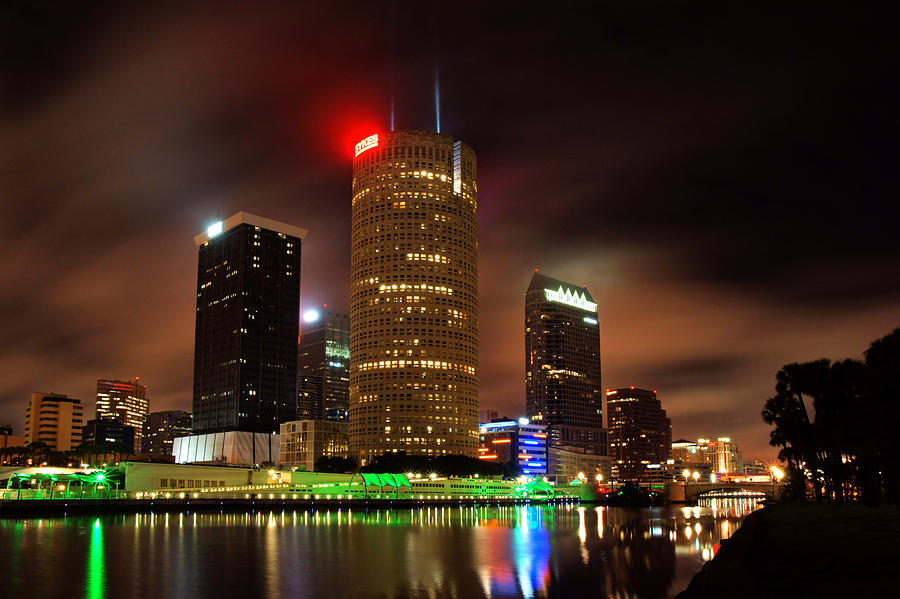Downtown Tampa and Hillsborough River Photograph by Daniel Woodrum