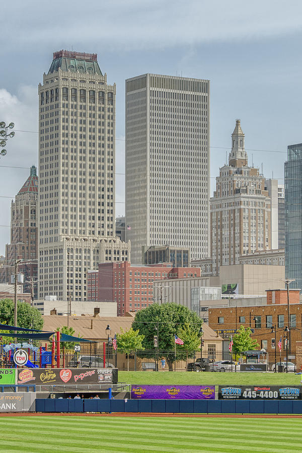 Downtown Tulsa from ONEOK Field Photograph by Bert Peake