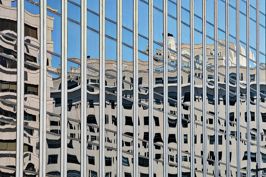 Downtown Window Reflections - Washington Photograph by Stuart Litoff