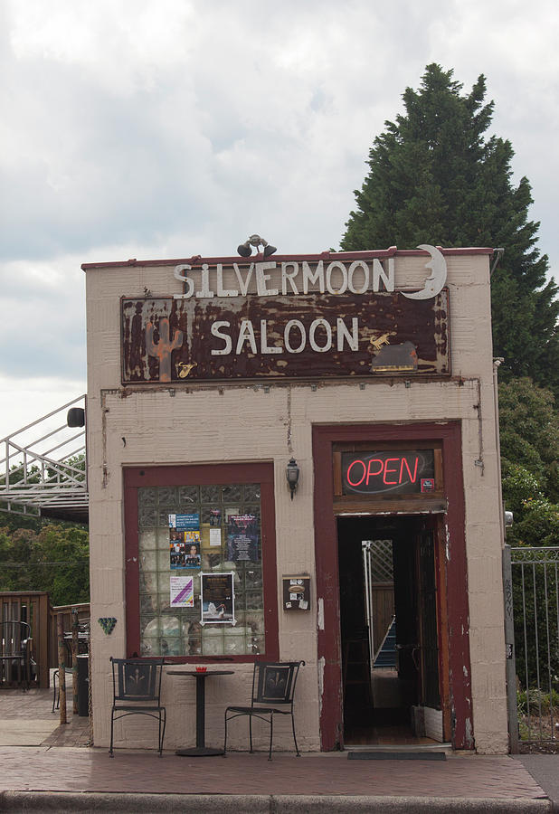 Downtown Winston Salem Series VI - Silvermoon Saloon Photograph by Suzanne Gaff