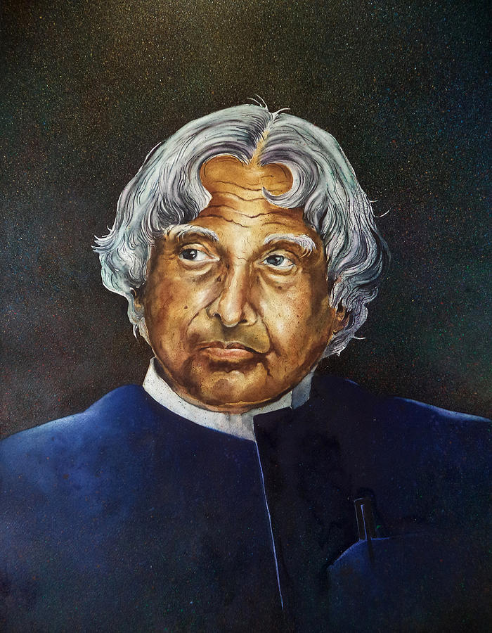 Indian Painters Painting - Dr. A. P. J Abdul Kalam by Sumit  Datta