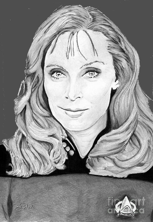 Dr. Beverly Crusher Drawing by Bill Richards