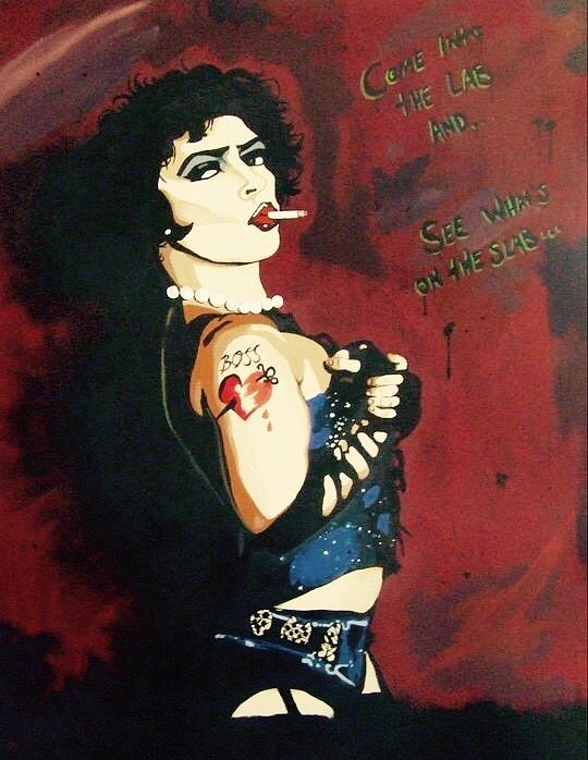 Queen Painting - Dr. Frank-N-Furter by Janey Douglas