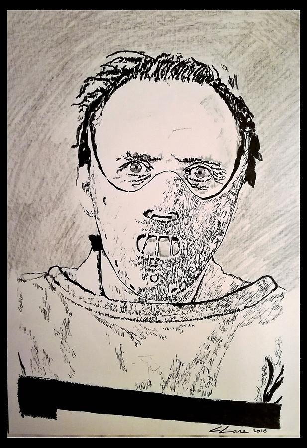 Lector Drawing - Dr. Hannibal Lecter by Cormac Lane