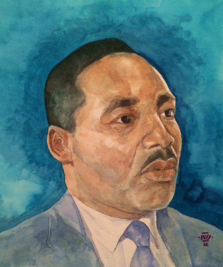 Atlanta Painting - Dr. King by Nigel Wynter