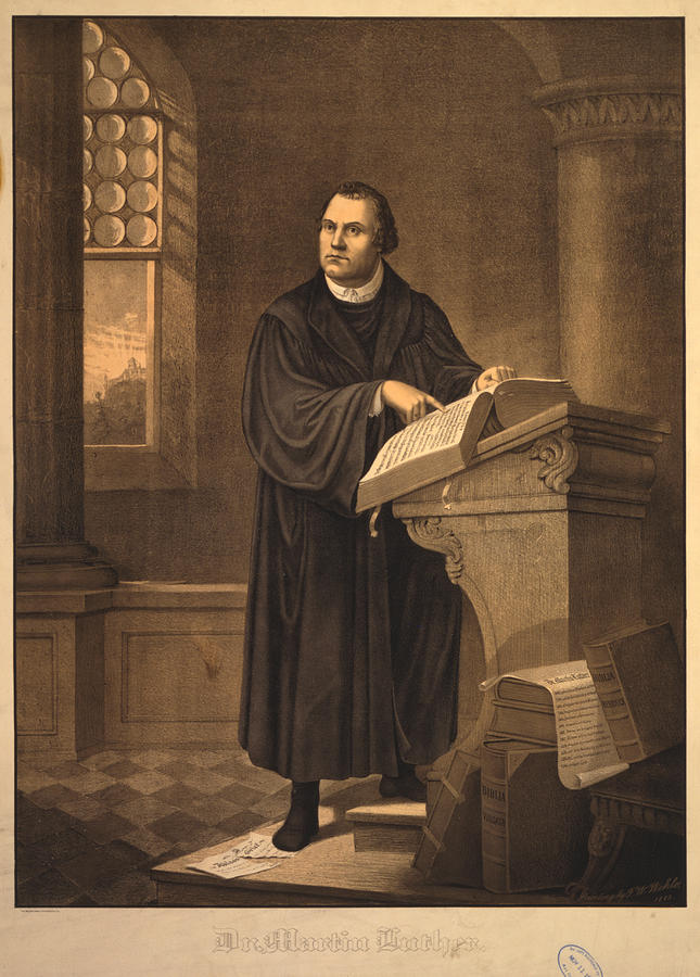 Dr. Martin Luther Painting by Celestial Images