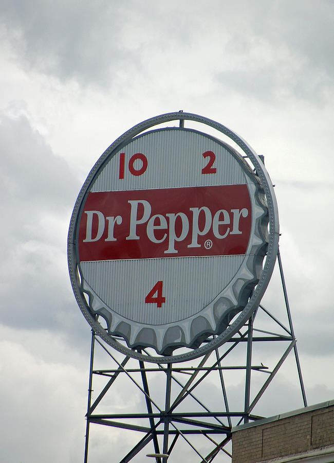 Skyline Photograph - Dr. Pepper Sign - Roanoke Virginia by Suzanne Gaff