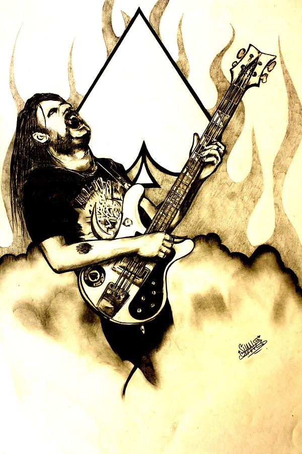 Dr Rock A tribute to Lemmy Painting by Sam Hane