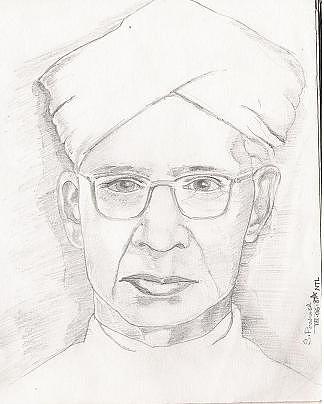 Top more than 80 doctor sarvepalli radhakrishnan sketch latest -  seven.edu.vn