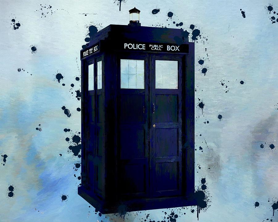 Dr Who Police Box Painting by Dan Sproul