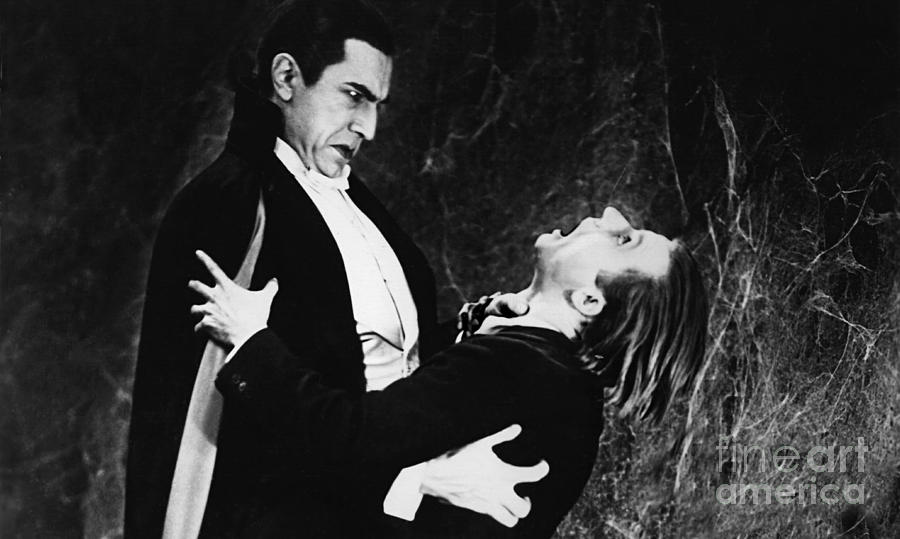 Dracula murdering an unlucky fellow classic movie  Photograph by Vintage Collectables