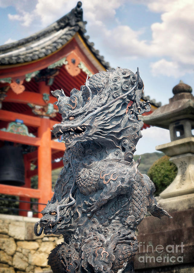 Dragon at West Gate of Kiyomizudera Photograph by Karen Jorstad